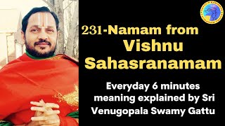 From Sri Vishnu Sahasranamam  Namam 231  English [upl. by Nagaet]