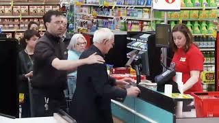 Cashier disrespect a elderly man for paying in coins must see [upl. by Erual400]