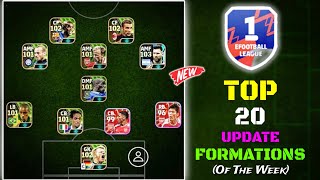 Top 20 New Unique Formations Update In eFootball 2024 Mobile  New Hidden Formations In eFootball 🤩 [upl. by Eitsirk]