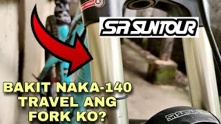 Naka140 travel ang fork ko na Sr Suntour Epixon Xc Nontapered thru axle [upl. by Maples]