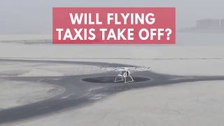 Flying drone taxi takes to the skies in Dubai [upl. by Hank]