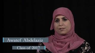 Awatef Abdelaziz  Class of 2017  What message would you leave for your underclassmates [upl. by Norton]