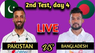 Pakistan vs Bangladesh BAN vs PAK 2nd TEST BAN vs PAK 2024 Day 4 Live Score [upl. by Gytle262]