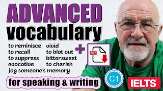 24 Advanced Words and Phrases C1C2 to Build Your Vocabulary  Describe memories in English [upl. by Yelad]