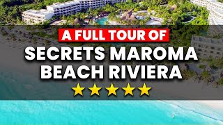 FULL Tour Of The Secrets Maroma Beach Riviera Cancun  Review [upl. by Accebar]