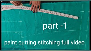 part 1 pant cutting stitching easy formulafashion new viralvideo [upl. by Consolata]