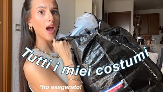 TUTTI I MIEI COSTUMI DA BAGNO io e la mia ossessione 👙 gaia grimoldi [upl. by Yenittirb]