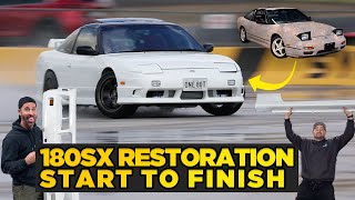 Full Build  Restoration of JDM Nissan 180SX [upl. by Annaohj]