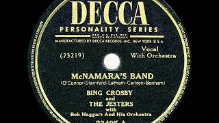 1946 HITS ARCHIVE McNamara’s Band  Bing Crosby amp The Jesters [upl. by Annaigroeg]