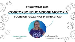 Concorso Educazione motoria scuola primaria preparati alla prova scritta con la prof Jessica Rivi [upl. by Melosa678]