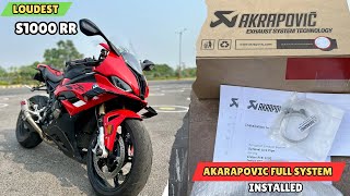 Lucknow Ki Loudest S1000 RR Bana Diya  Akrapovic Shorty GP Installed  feat RaceDynamicsLucknow [upl. by Brathwaite699]