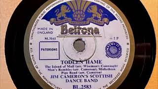 Jim Camerons Scottish Dance Band – Todlen Hame 78 rpm record 1952 [upl. by Cattier]