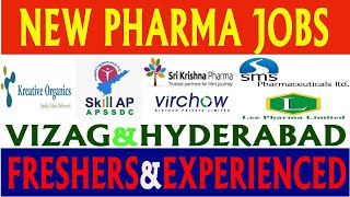 New Pharma Jobs in Telugu 2023  Latest Pharma Jobs in Vizag amp Hyderabad [upl. by Uhayile]