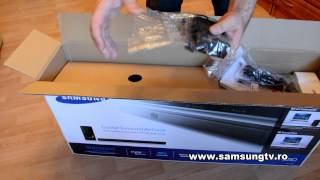 Samsung HWF350 Soundbar Review Unboxing [upl. by Greenwood]