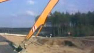 long reach wheeled excavator 18 m [upl. by Hahnert]