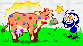 quotFoul Tipquot Pencilmate Have You Tipped The Cow  Pencilmation Cartoons [upl. by Catto]