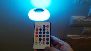 SHOPGD  Bluetooth LED Music Bulb Speaker [upl. by Gwenneth]