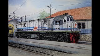 WOW Gambar Lokomotif CC201 Super Detail dadingtimur [upl. by Daukas972]