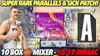 CRAZY PATCH amp PARALLEL PULLS 😮🔥 10 Box Basketball Mixer  1819 Immaculate amp 2223 Prizm FOTL [upl. by Ogren289]