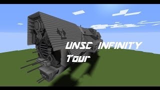 Minecraft UNSC Infinity tour [upl. by Wilonah]