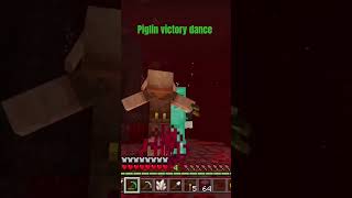 Minecraft bedrock piglin dance [upl. by Retsbew147]