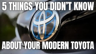 5 Things You Didnt Know About Your Modern Toyota and Lexus [upl. by Imoyaba897]