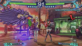 Persona 4 Arena ULTIMAX  Yukiko VS Marie [upl. by Akerdnuhs]