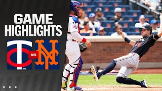 Twins vs Mets Game Highlights 73124  MLB Highlights [upl. by Tnomed740]