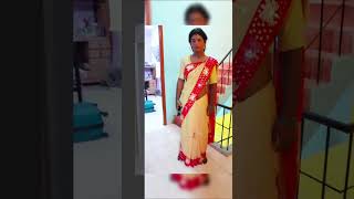 BOY to girl lady getup boy wear girls dress boy wear saree [upl. by Levina]