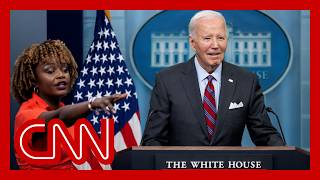 President Biden takes questions for first time at podium of the White House press briefing room [upl. by Monro922]