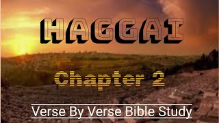 Haggai Chapter 2 Verse By Verse biblestudy [upl. by Turner]