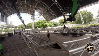 Ultra Music Festival 2014  Megastructure TimeLapse  AG Light Sound [upl. by Aihsatsan]