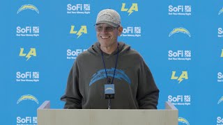 Jim Harbaugh On Bengals amp SNF At SoFi  LA Chargers [upl. by Audra]