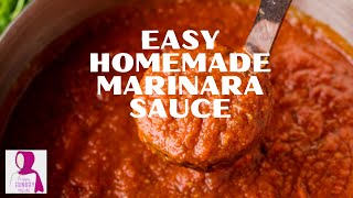 Easy Homemade Marinara Sauce  Made with Fresh Tomatoes [upl. by Jessy]