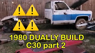 1980 CHEVROLET C30 DUALLY BUILD episode 2 quotFAILUREquot [upl. by Rajewski]