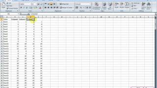 How to get multiple columns under a single column  Excel 2007 [upl. by Htedirem]