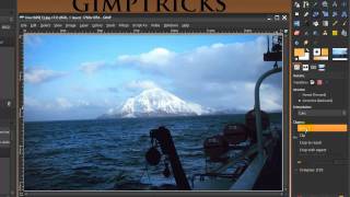 GIMP Tip Fix a skewed horizon the professional way [upl. by Hinch610]