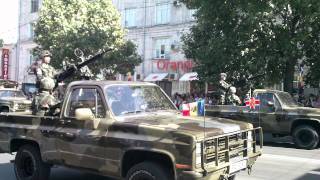 MOLDOVA Chisinau PARADA TEHNICII militare  Ziua Independentei 27082011 [upl. by Ahsakat962]