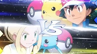 Pokemon XY Episode 5 ポケットモンスターXY ASH VS VIOLA Review GREAT GYM BATTLE [upl. by Kalle]