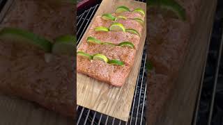 Lachs von der Planke  Fisch grillen Rezept  Die Frau am Grill [upl. by Baylor]