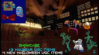 Roblox BEAR  New 4 Halloween UGCS Also 3 Malbear Ugcs Showcase [upl. by Lait]