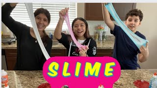 Noah Kamila y Su Amiga Alianna hacen Slime  So Much Fun Making Slime [upl. by Horner]