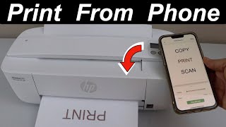 How To Print From Your Phone HP DeskJet 3700 Series Printer [upl. by Melany639]