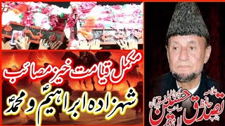 Shahdat Farzandan e Hazrat Ameer Muslim As Shahzada Ibrahim O Muhamad Allama Hafiz Tasaduq Hussain [upl. by Hploda]