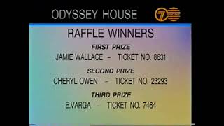 Odyssey House raffle results during 1995 Pre Season match Richmond v Carlton [upl. by Ide]