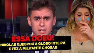 Globo CANCELA entrevista com Nikolas e se arrepende Deputado invadiu tudo e rasgou os militantes [upl. by Joni589]