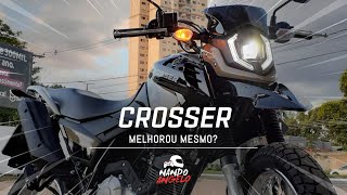 NOVA CROSSER 150 2023  FICOU MELHOR MESMO [upl. by Akcinat]