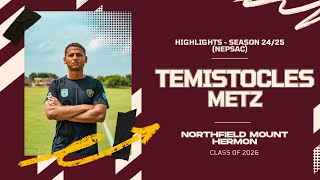 Temistocles Metz  Highlights Video  Northfield Mount Hermon  CB  60quot  NEPSAC Half 2425 Season [upl. by Aihselef]