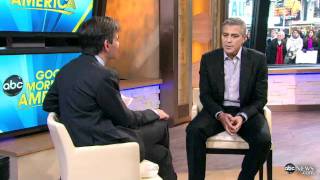 George Clooney vs George Clooney at Golden Globes  Star Discusses Descendants Ides of March [upl. by Cardew]