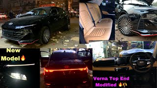 New Model Verna Fully Modified 🔥 Modification  TA vlogging [upl. by Eednac]